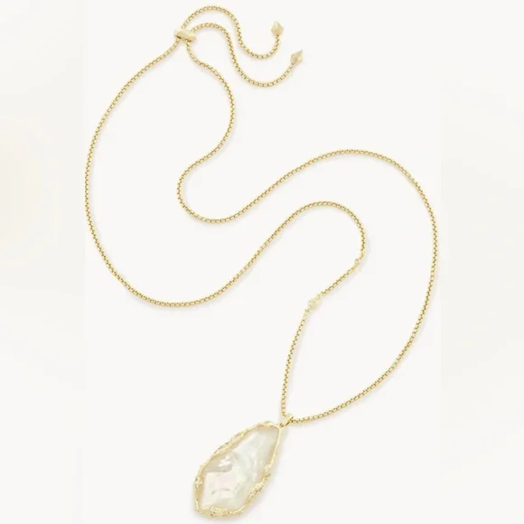 Kendra Scott Zayne Pendant Necklace with Mother of Pearl - Picture 2 of 3